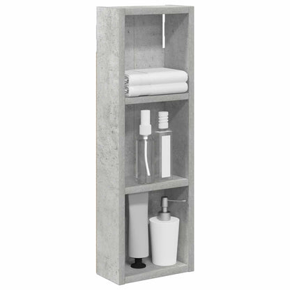 Bathroom Wall Cabinet Concrete Grey 20 x 10 x 60.5 cm