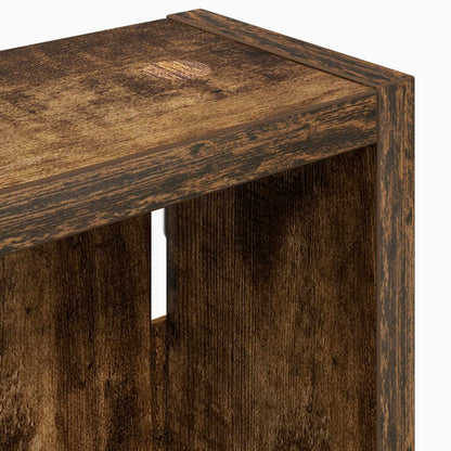 Bathroom Wall Cabinet with Shelf Smoked Oak 20 x 10 x 60.5 cm