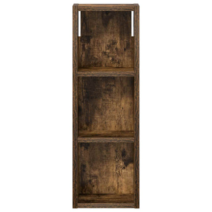 Bathroom Wall Cabinet with Shelf Smoked Oak 20 x 10 x 60.5 cm