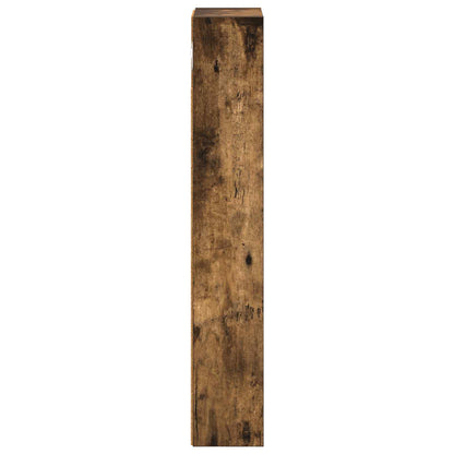 Bathroom Wall Cabinet with Shelf Smoked Oak 20 x 10 x 60.5 cm