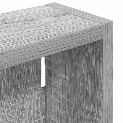 Bathroom Wall Cabinet with Shelf Grey Sonoma 20 x 10 x 60.5 cm