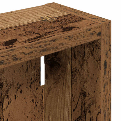 Bathroom Wall Cabinet with Shelf Old Wood 20 x 10 x 60.5 cm