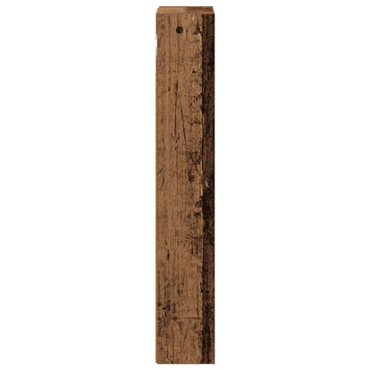 Bathroom Wall Cabinet with Shelf Old Wood 20 x 10 x 60.5 cm
