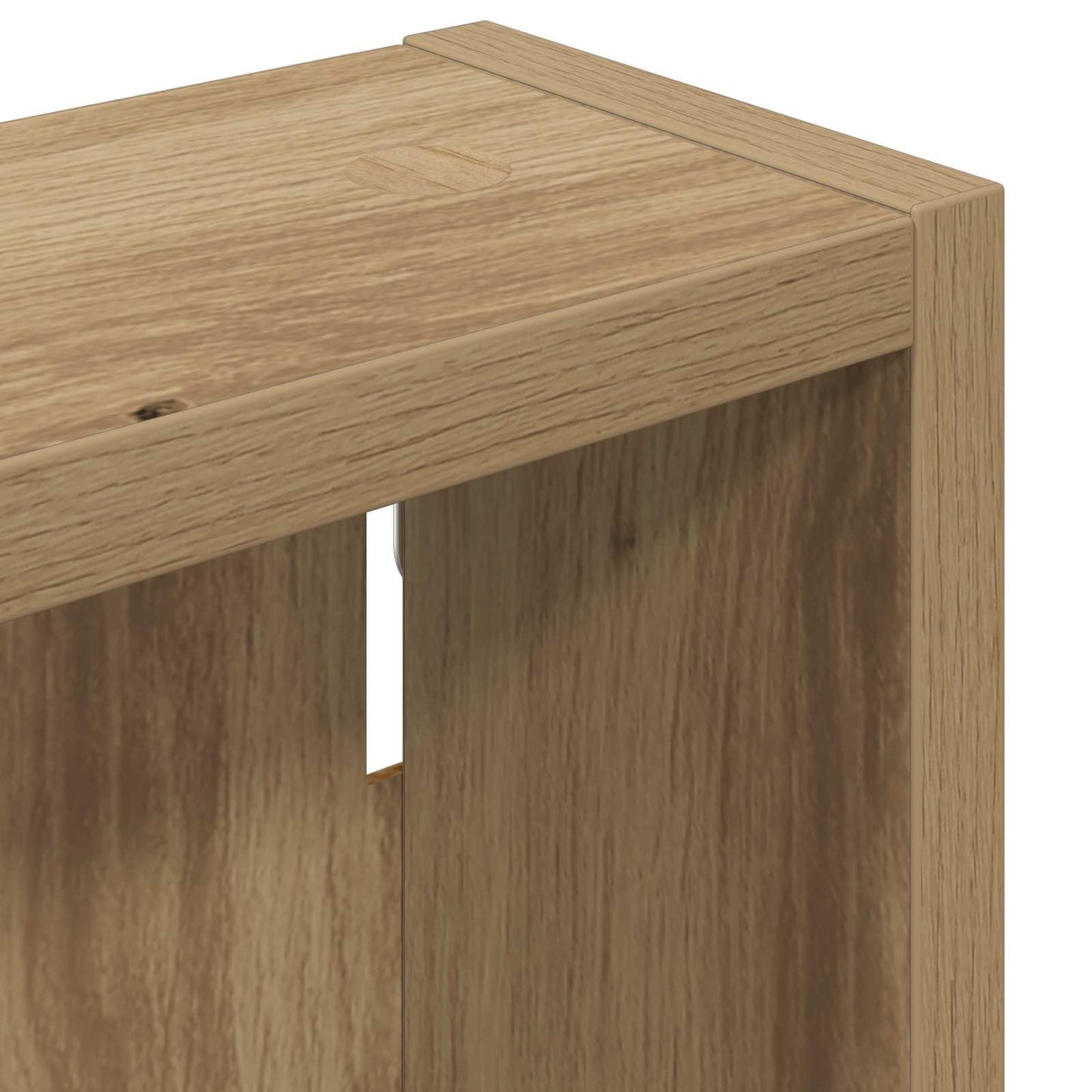 Bathroom Wall Cabinet with Shelf Artisian Oak 20 x 10 x 60.5 cm