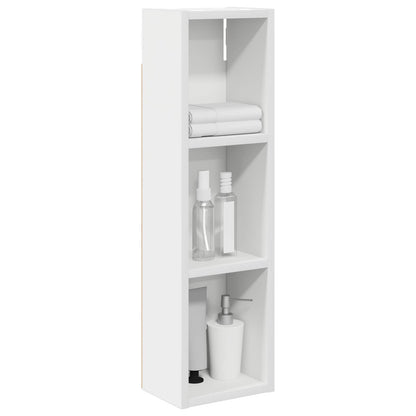 Bathroom Wall Cabinet White 20 x 14 x 70 cm Engineered wood