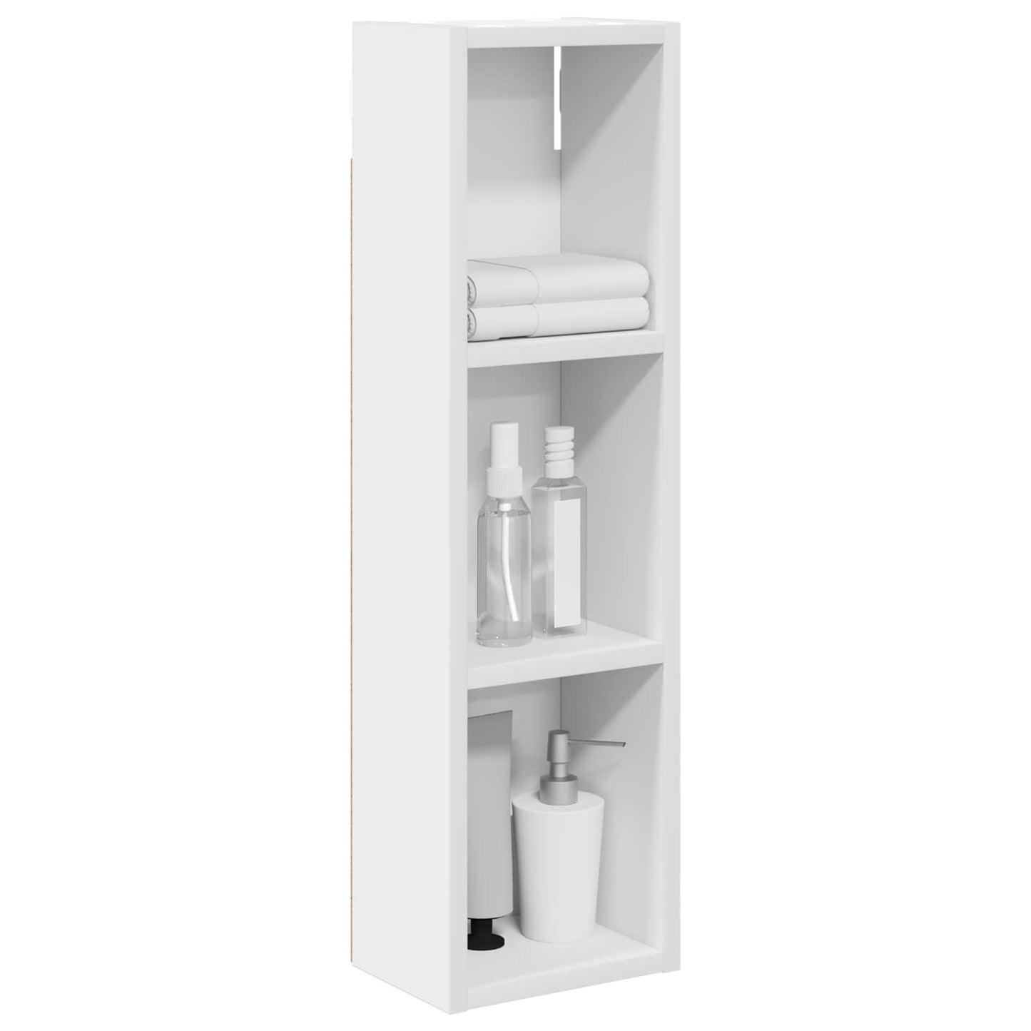 Bathroom Wall Cabinet White 20 x 14 x 70 cm Engineered wood