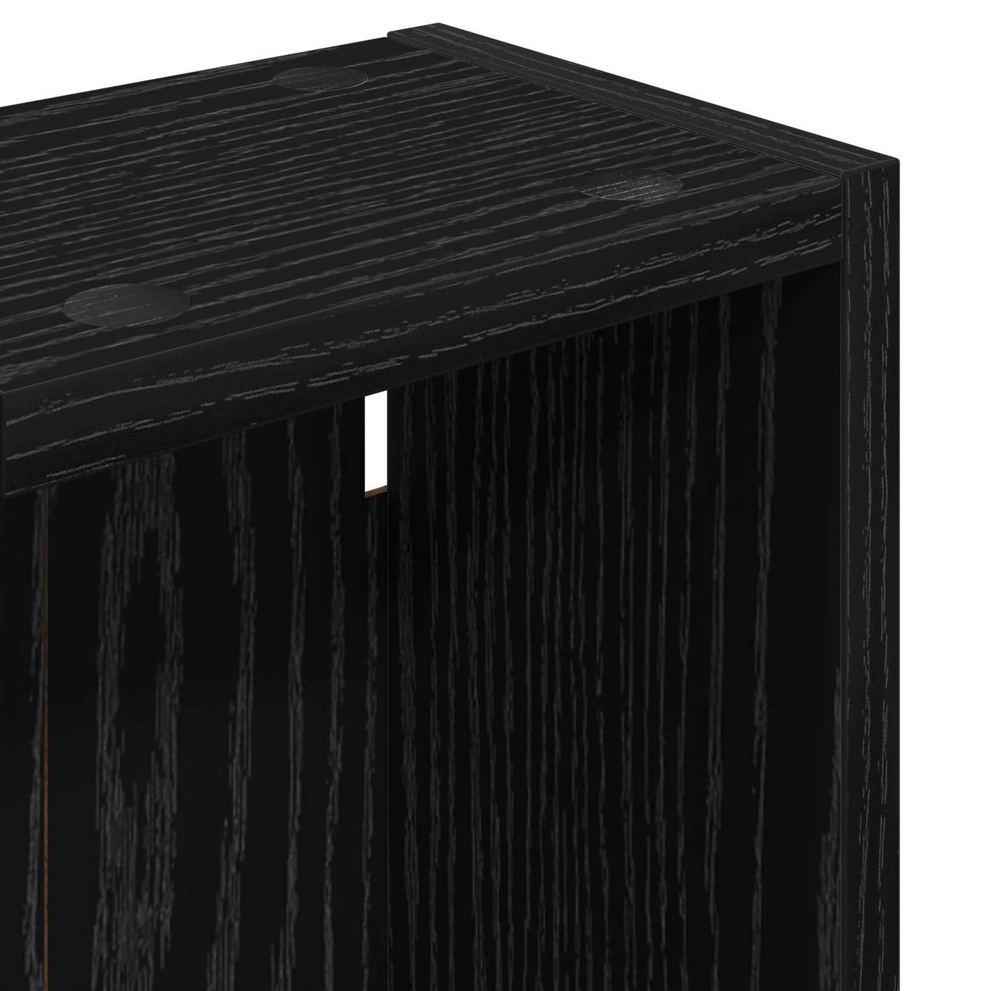 Bathroom Wall Cabinet Black Oak 20 x 14 x 70 cm Engineered wood