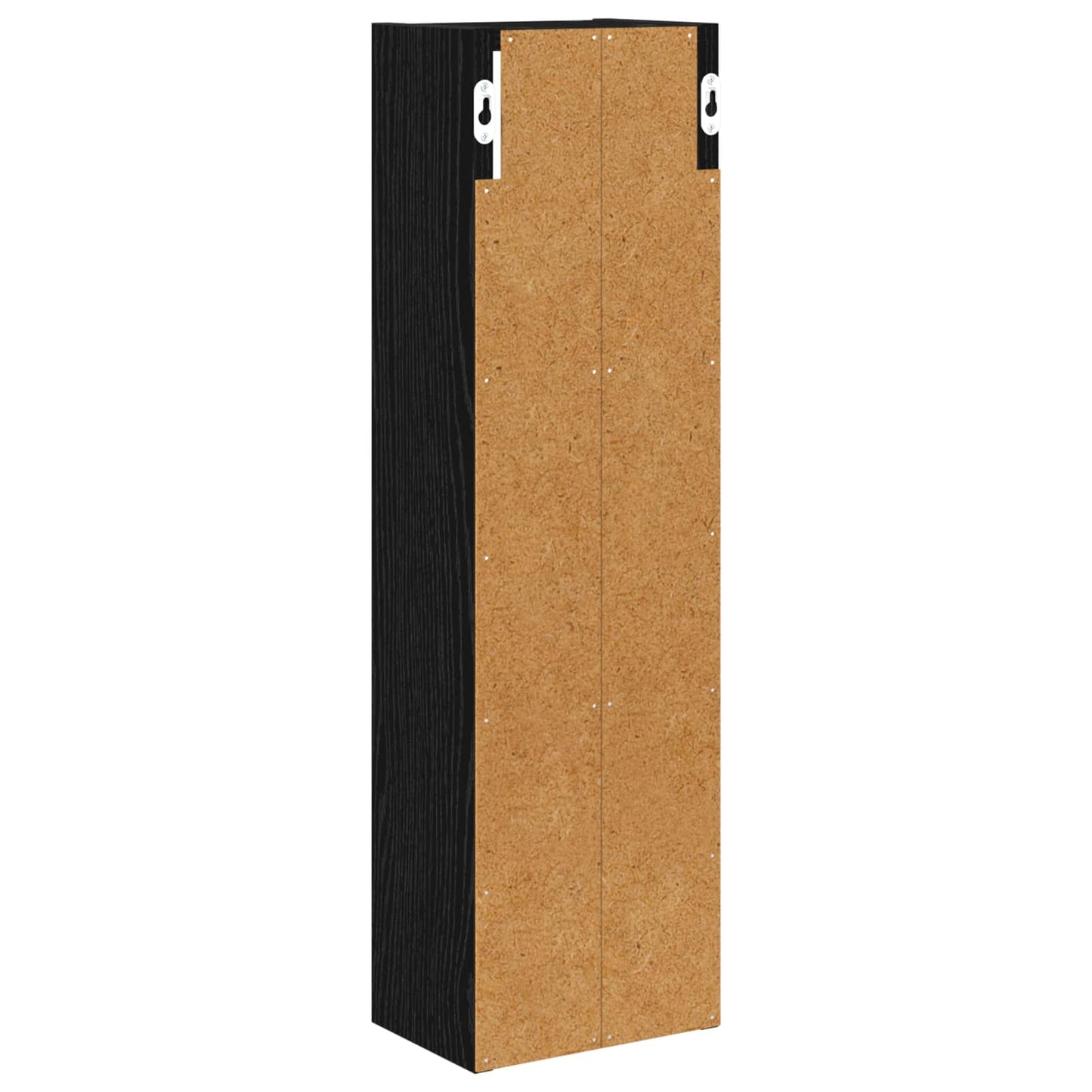 Bathroom Wall Cabinet Black Oak 20 x 14 x 70 cm Engineered wood