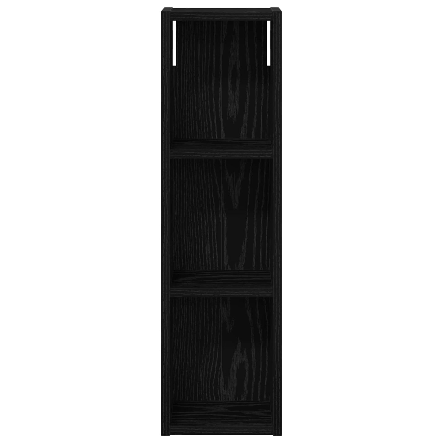 Bathroom Wall Cabinet Black Oak 20 x 14 x 70 cm Engineered wood