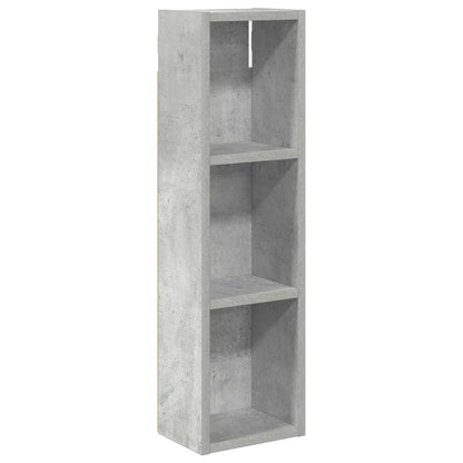 Bathroom Wall Cabinet with Shelf Concrete Grey 20 x 14 x 70 cm