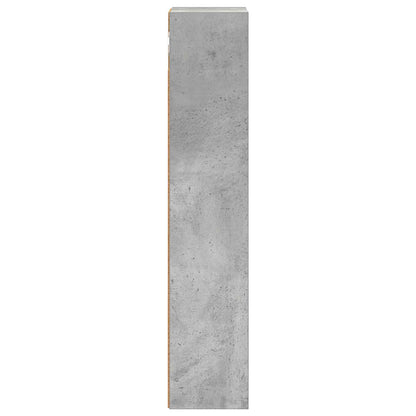 Bathroom Wall Cabinet with Shelf Concrete Grey 20 x 14 x 70 cm