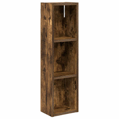 Bathroom Wall Cabinet Smoked Oak 20 x 14 x 70 cm