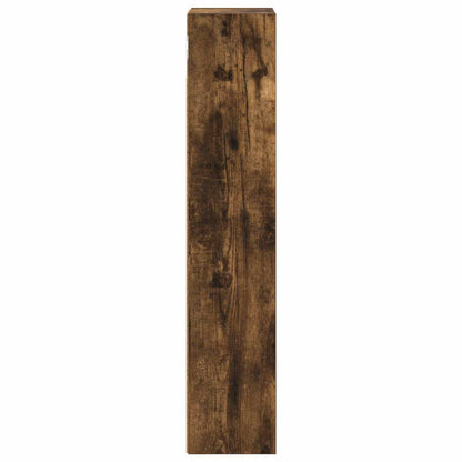 Bathroom Wall Cabinet Smoked Oak 20 x 14 x 70 cm