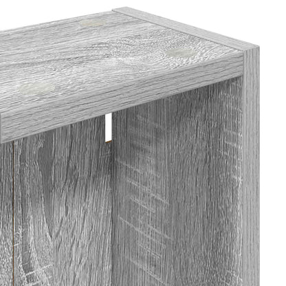 Bathroom Wall Cabinet with Shelf Grey Sonoma 20 x 14 x 70 cm