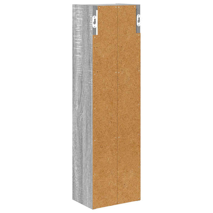 Bathroom Wall Cabinet with Shelf Grey Sonoma 20 x 14 x 70 cm