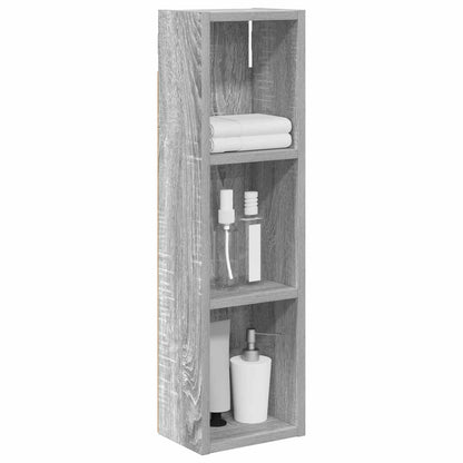 Bathroom Wall Cabinet Grey Sonoma 20 x 14 x 70 cm