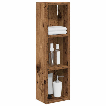 Bathroom Wall Cabinet Old Wood 20 x 14 x 70 cm Engineered wood