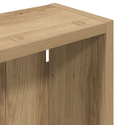 Bathroom Wall Cabinet with Shelf Artisian Oak 20 x 14 x 70 cm