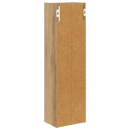 Bathroom Wall Cabinet with Shelf Artisian Oak 20 x 14 x 70 cm
