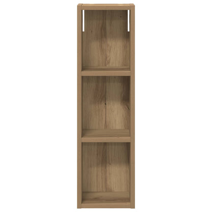 Bathroom Wall Cabinet with Shelf Artisian Oak 20 x 14 x 70 cm
