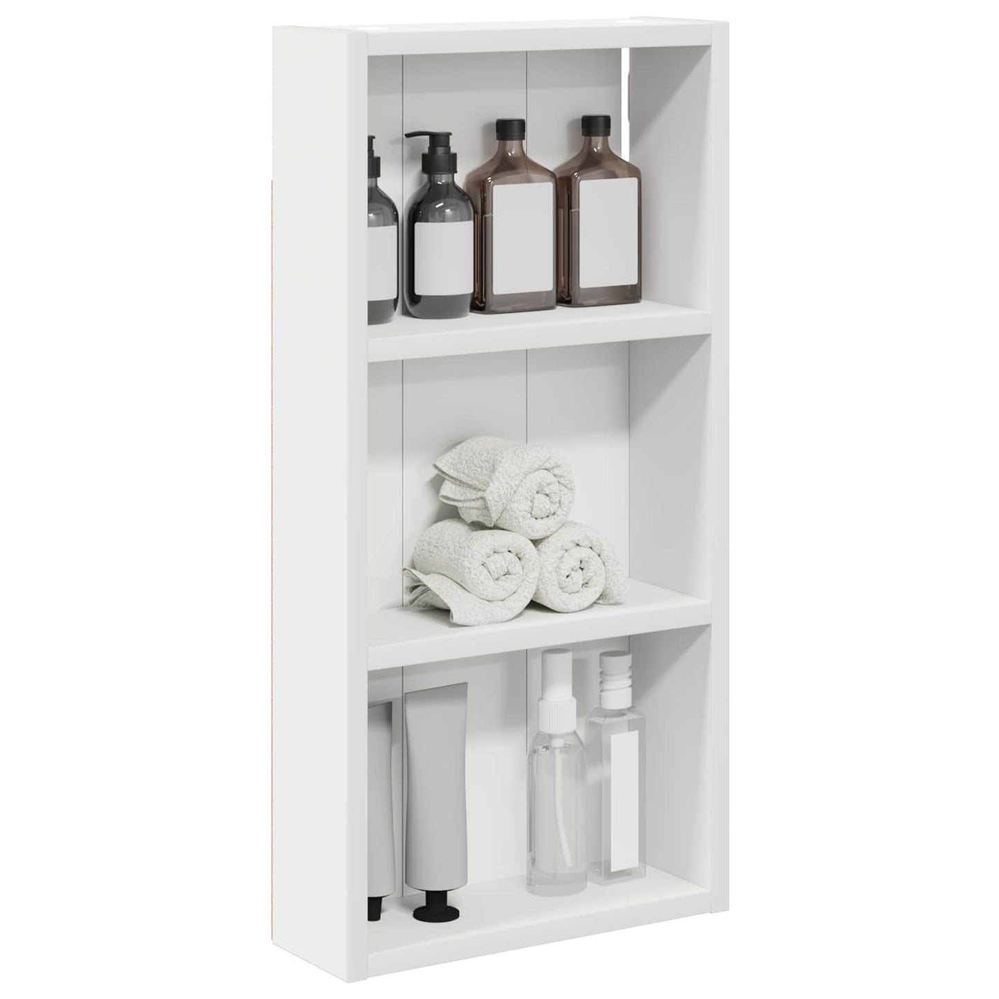 Bathroom Wall Cabinet White 30 x 10 x 60.5 cm Engineered wood
