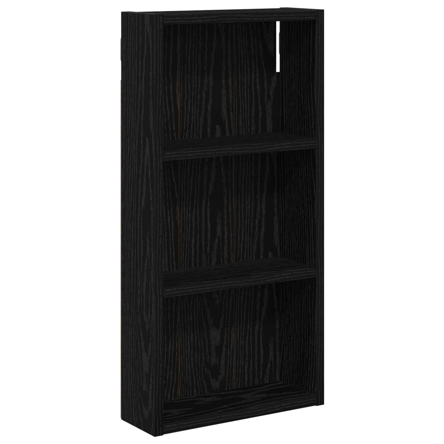 Bathroom Wall Cabinet Black Oak 30 x 10 x 60.5 cm