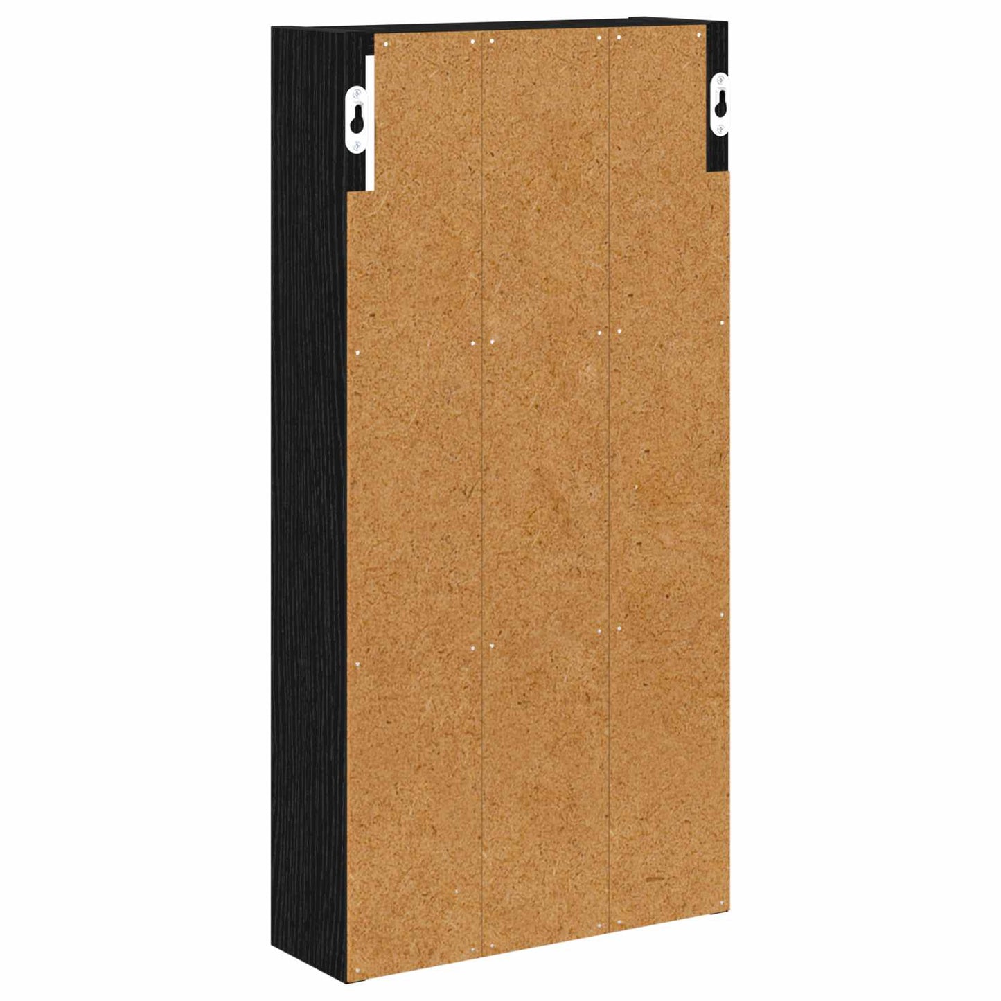 Bathroom Wall Cabinet Black Oak 30 x 10 x 60.5 cm
