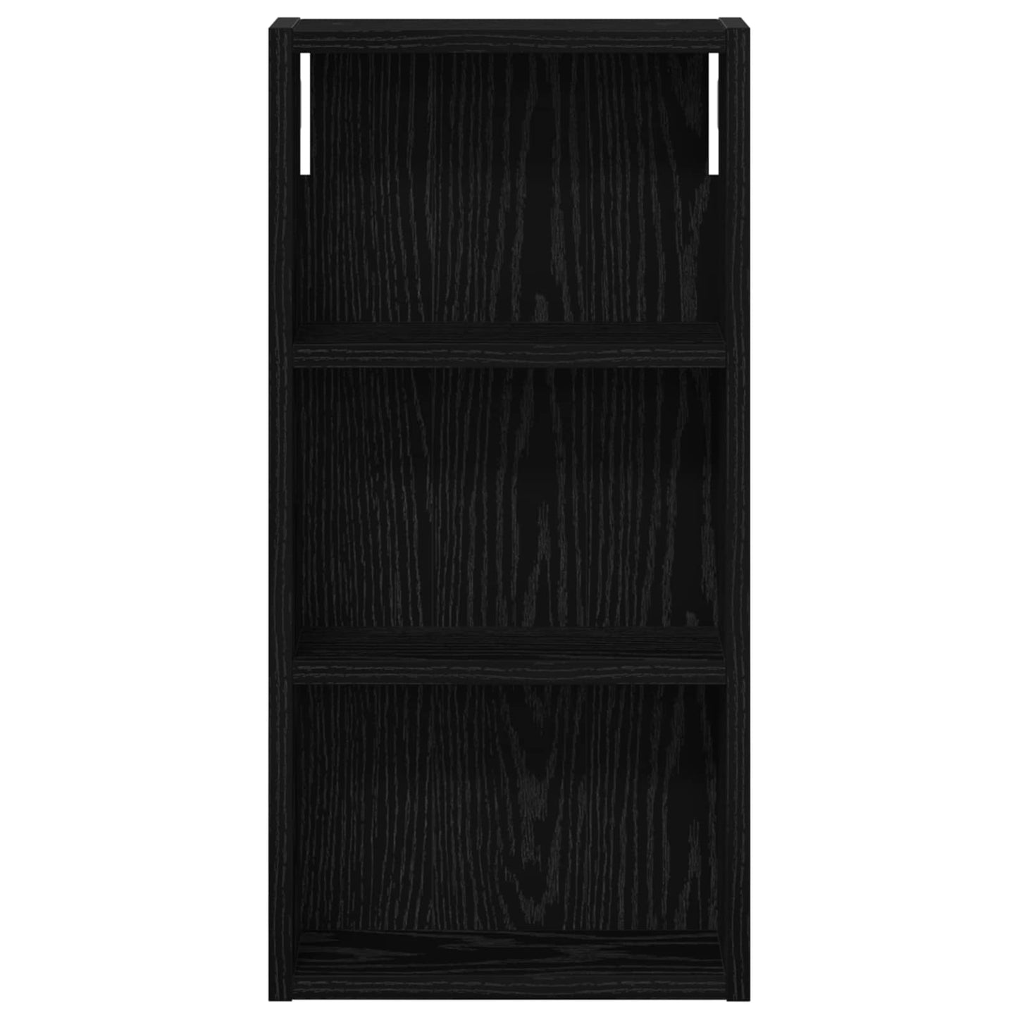 Bathroom Wall Cabinet Black Oak 30 x 10 x 60.5 cm
