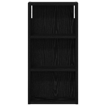 Bathroom Wall Cabinet Black Oak 30 x 10 x 60.5 cm
