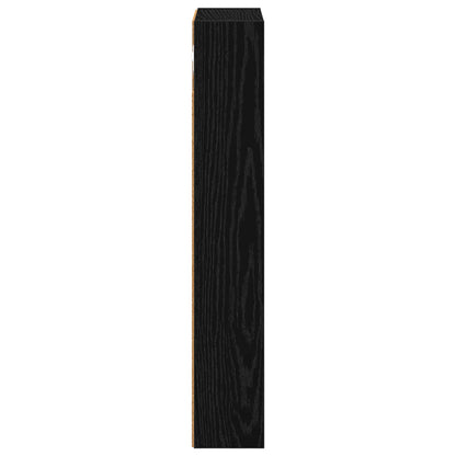 Bathroom Wall Cabinet Black Oak 30 x 10 x 60.5 cm