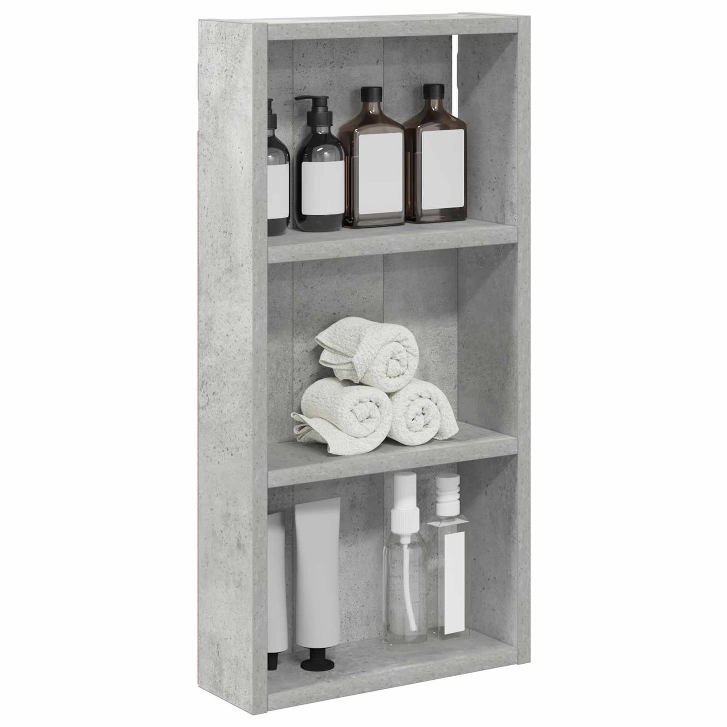 Bathroom Wall Cabinet Concrete Grey 30 x 10 x 60.5 cm