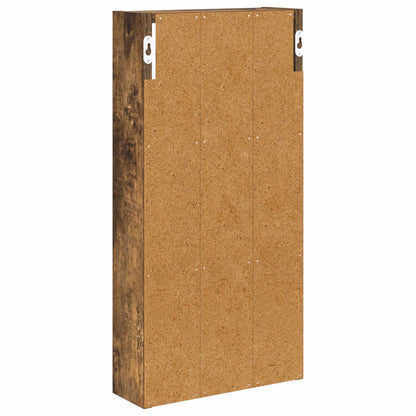Bathroom Wall Cabinet Smoked Oak 30 x 10 x 60.5 cm
