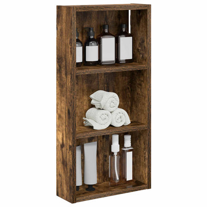 Bathroom Wall Cabinet Smoked Oak 30 x 10 x 60.5 cm