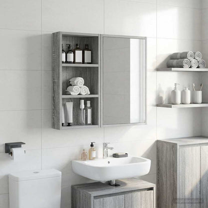 Bathroom Wall Cabinet Grey Sonoma 30 x 10 x 60.5 cm