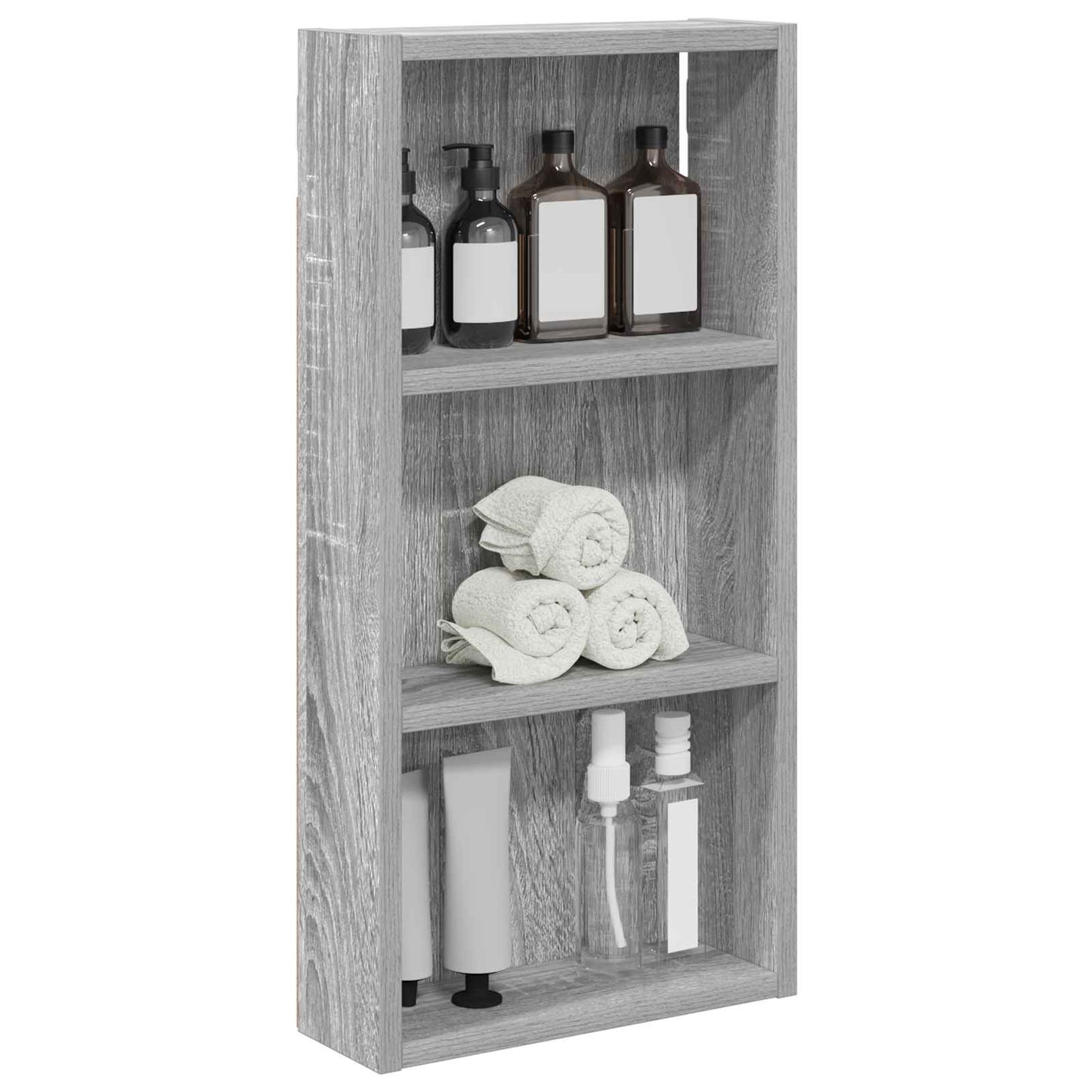 Bathroom Wall Cabinet Grey Sonoma 30 x 10 x 60.5 cm