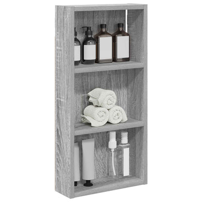 Bathroom Wall Cabinet Grey Sonoma 30 x 10 x 60.5 cm