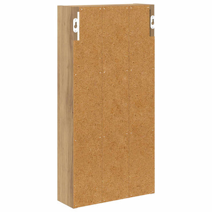 Bathroom Wall Cabinet with Shelf Artisian Oak 30 x 10 x 60.5 cm