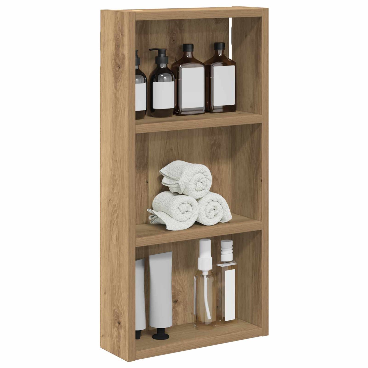 Bathroom Wall Cabinet with Shelf Artisian Oak 30 x 10 x 60.5 cm