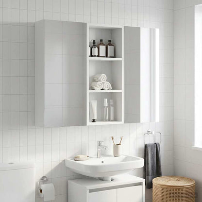 Bathroom Wall Cabinet White 30 x 14 x 70 cm Engineered wood