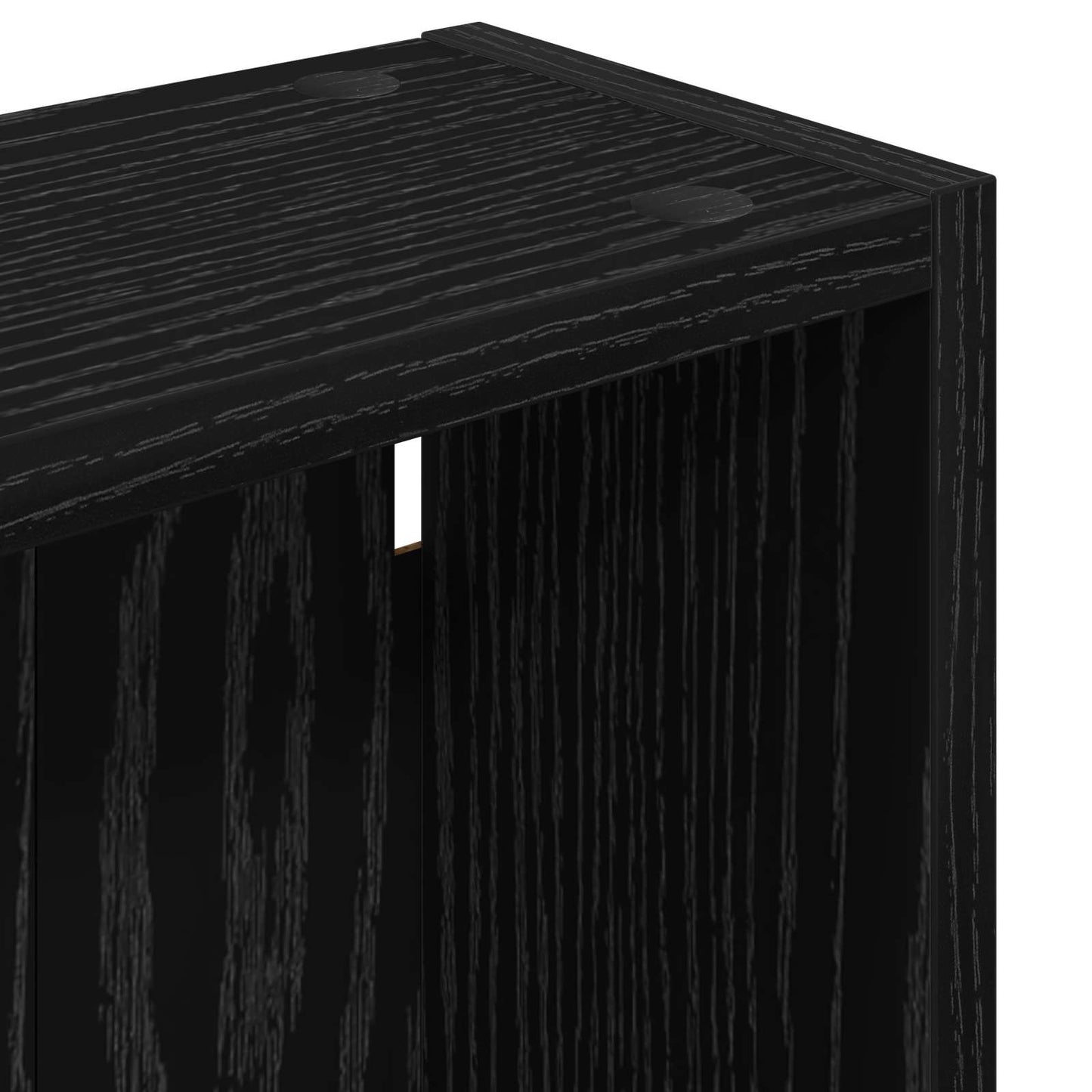 Bathroom Wall Cabinet Black Oak 30 x 14 x 70 cm Engineered wood