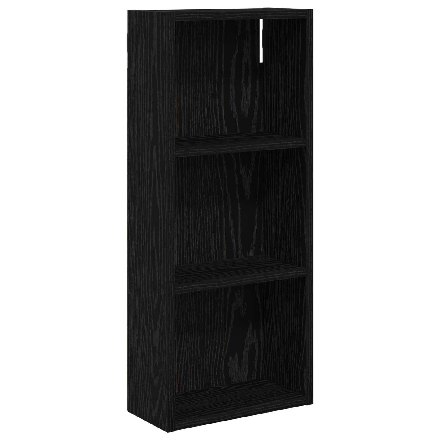 Bathroom Wall Cabinet Black Oak 30 x 14 x 70 cm Engineered wood
