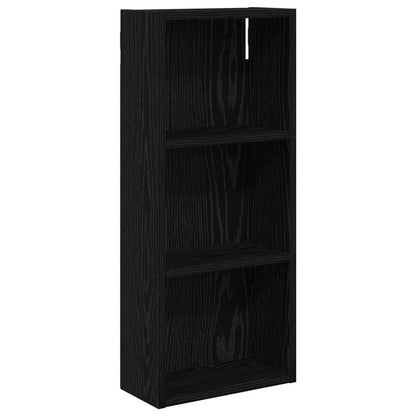 Bathroom Wall Cabinet Black Oak 30 x 14 x 70 cm Engineered wood