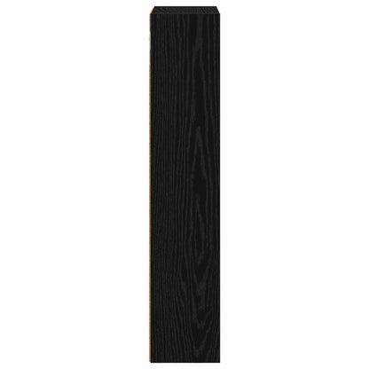 Bathroom Wall Cabinet Black Oak 30 x 14 x 70 cm Engineered wood