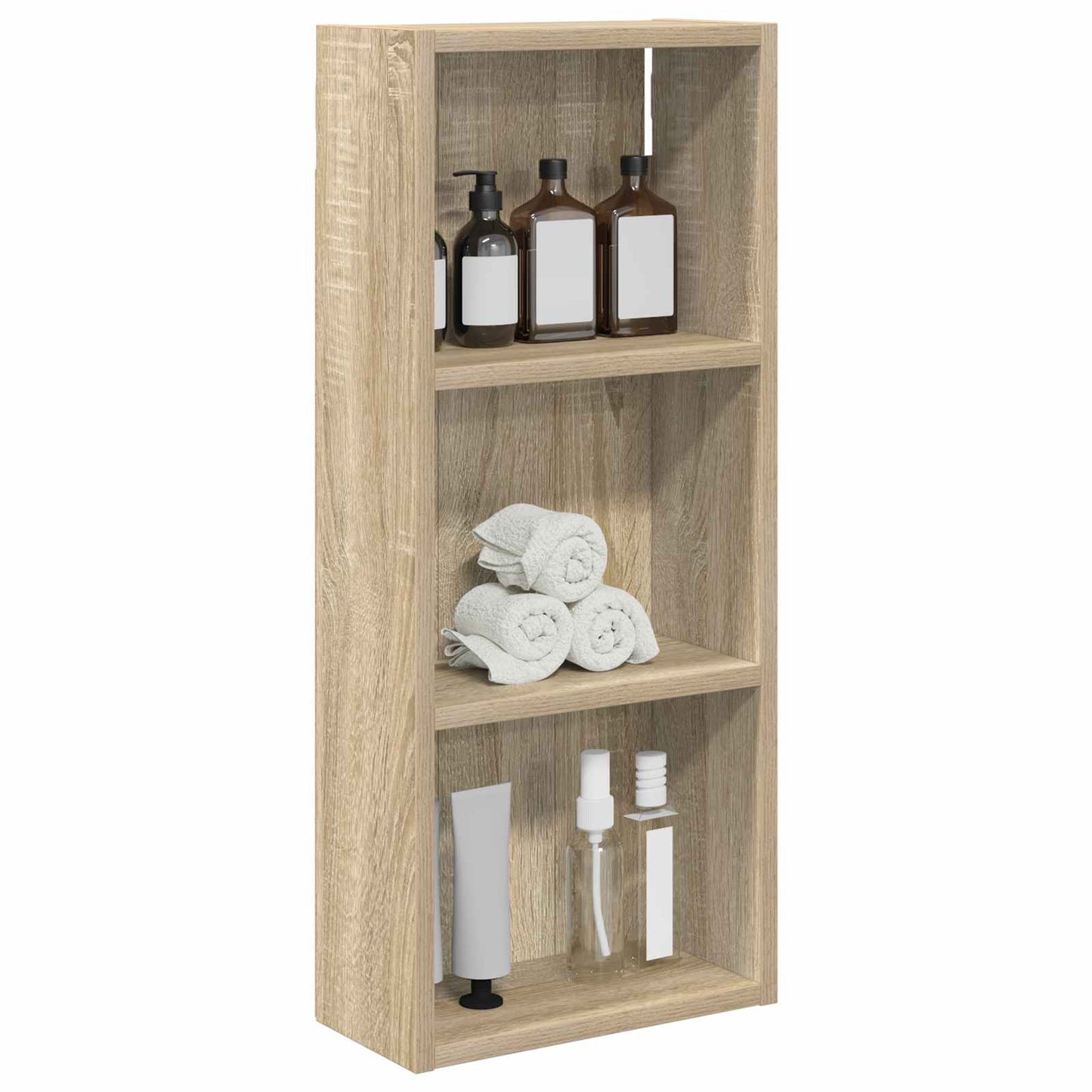 Bathroom Wall Cabinet with Shelf Sonoma Oak 30 x 14 x 70 cm
