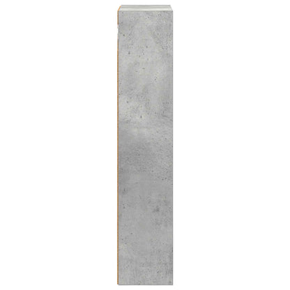 Bathroom Wall Cabinet with Shelf Concrete Grey 30 x 14 x 70 cm