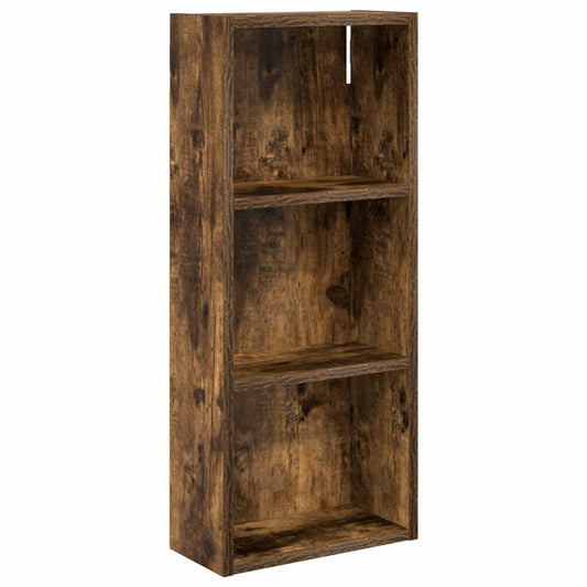 Bathroom Wall Cabinet Smoked Oak 30 x 14 x 70 cm