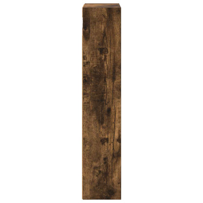 Bathroom Wall Cabinet Smoked Oak 30 x 14 x 70 cm