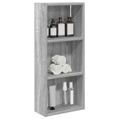 Bathroom Wall Cabinet Grey Sonoma 30 x 14 x 70 cm