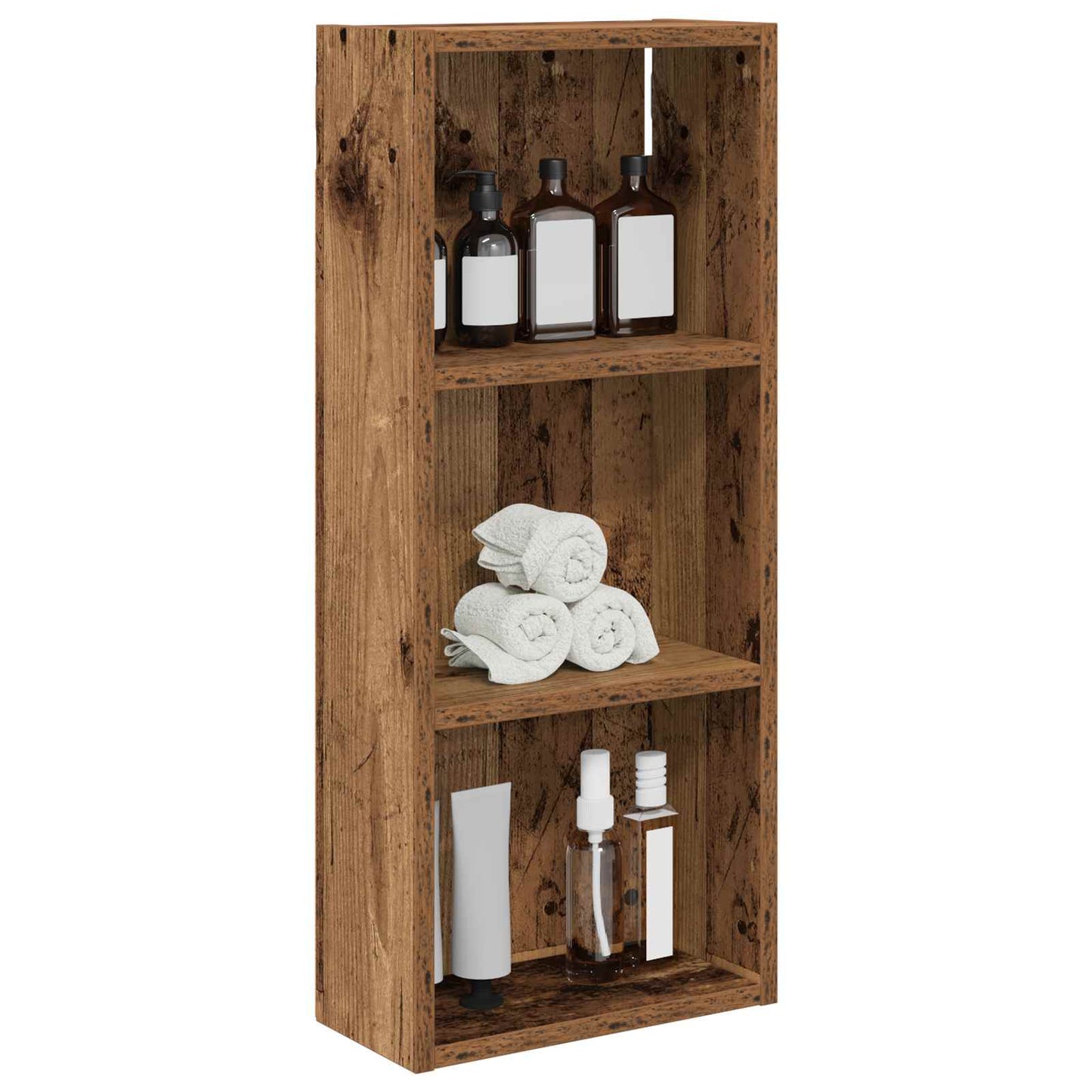 Bathroom Wall Cabinet Old Wood 30 x 14 x 70 cm Engineered wood