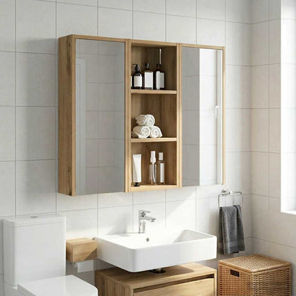 Bathroom Wall Cabinet with Shelf Artisian Oak 30 x 14 x 70 cm